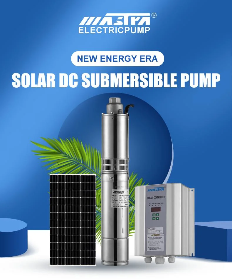 Mastra 3 Inch 36V 300W Solar Powered Pump Set System Stainless Steel DC Deep Well Solar Submersible Pump